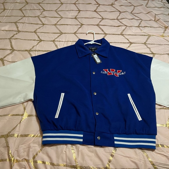 Oversized Varsity Bomber Jacket - Picture 2 of 8